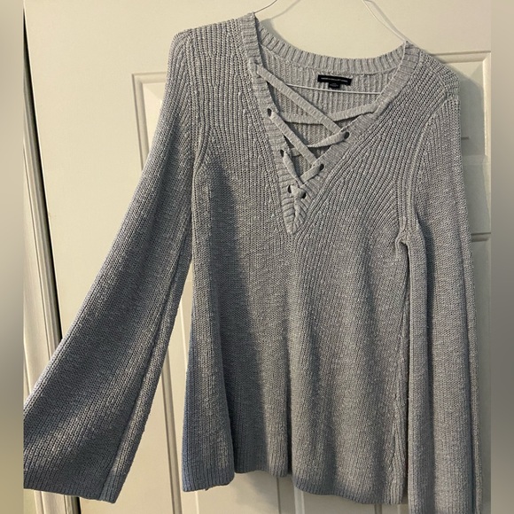 American Eagle Outfitters Sweaters - American eagle gray-blue sweater size L